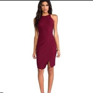 Elizabeth and James Bardot dress- size 0 in crimson